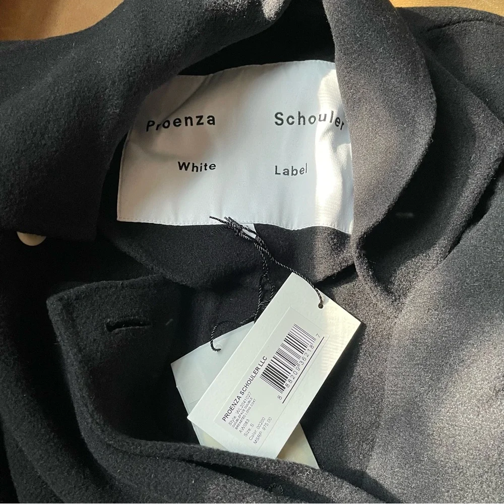 NWT Proenza Schouler white label double breasted long coat wool cashmere luxe - Picture 11 of 14